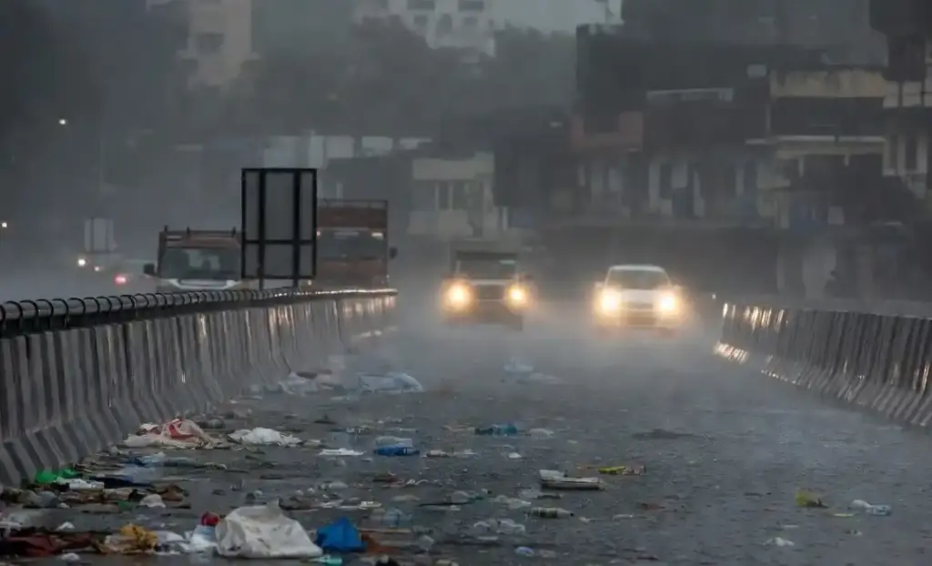 Mumbai Rains  વરસાદ બાદ મુંબઈની દુર્દશા રસ્તાઓ પર ફરી વળ્યો કચરો, સ્વચ્છતા અભિયાન પર સવાલો