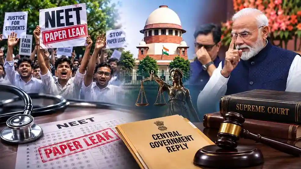 NEET Paper Leak Supreme Court Hearing  NEET પેપર લીક મામલે સુપ્રીમ કોર્ટમાં સુનાવણી, કેન્દ્ર સરકારે દાખલ કર્યો જવાબ