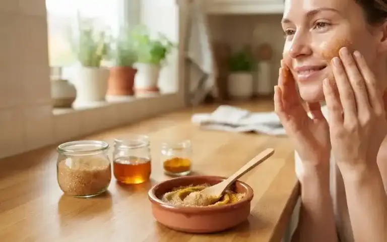 Natural Face Scrub  રસોડામાં રાખેલી આ ૩ વસ્તુઓથી બનાવો નેચરલ ફેસ સ્ક્રબ, ચહેરા પર આવશે પાર્લર જેવો શાનદાર ગ્લો