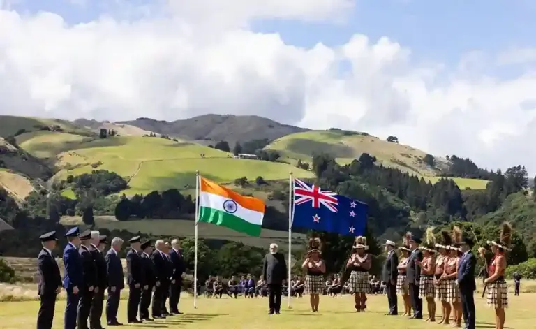 PM Modi NZ Visit   ન્યુઝીલેન્ડ પહોંચ્યા વડાપ્રધાન મોદી પરંપરાગત રીતરિવાજો સાથે થયું ભવ્ય અને ઐતિહાસિક સ્વાગત