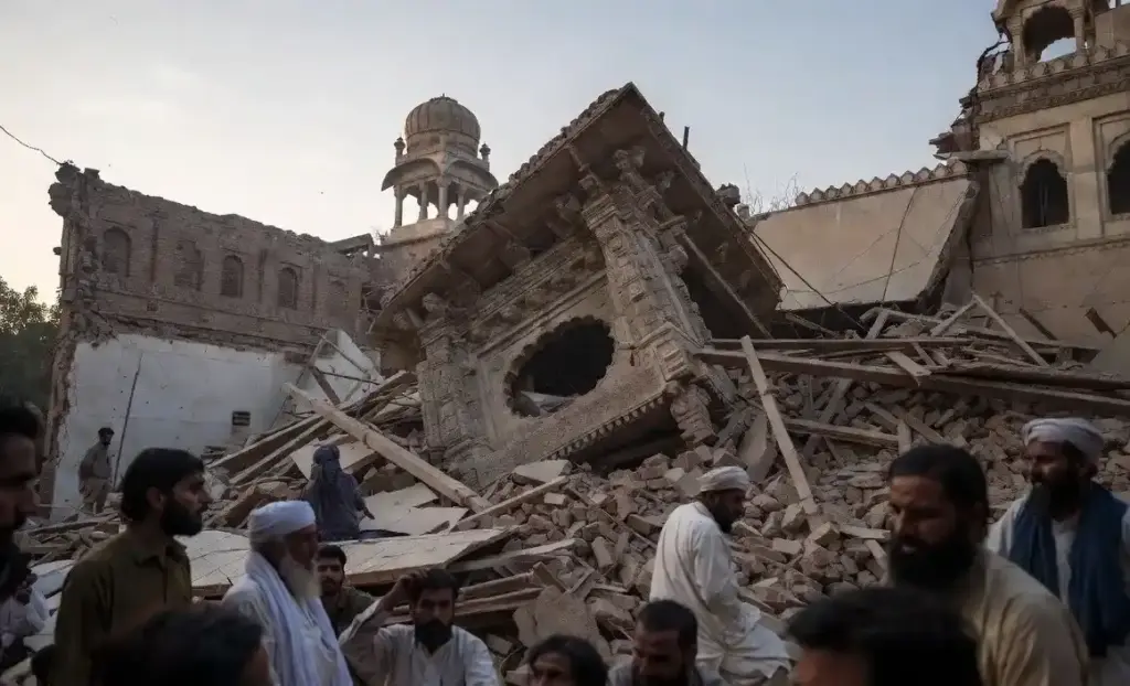 Pakistan Gurdwara Demolition પાકિસ્તાનમાં ૧૨૫ વર્ષ જૂનું ઐતિહાસિક ગુરુદ્વારા તોડી પડાયું ભારતે વ્યક્ત કર્યો આક્રોશ