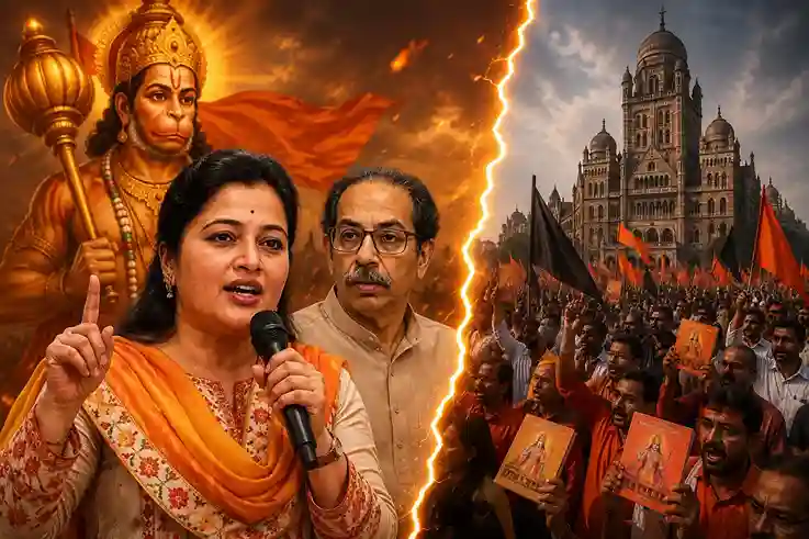 Political Clash in Amravati   આંદોલન vs પ્રતિઆંદોલન ઠાકરેના 'રામરક્ષા' સામે નવનીત રાણાનો મોટો દાવ, અમરાવતીમાં ગુંજશે 'હનુમાન ચાલીસા'!