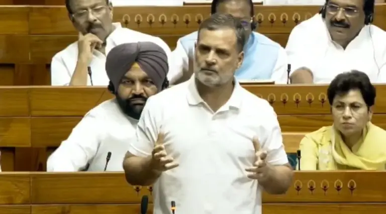 Rahul Gandhi Amit Shah Firing Order Remarks  લોકસભામાં રાહુલ ગાંધીનો દાવો 'અમિત શાહે આપ્યો હતો ફાઇરિંગનો આદેશ', રિજિજૂએ કહ્યું માફી માંગો નહીંતર...
