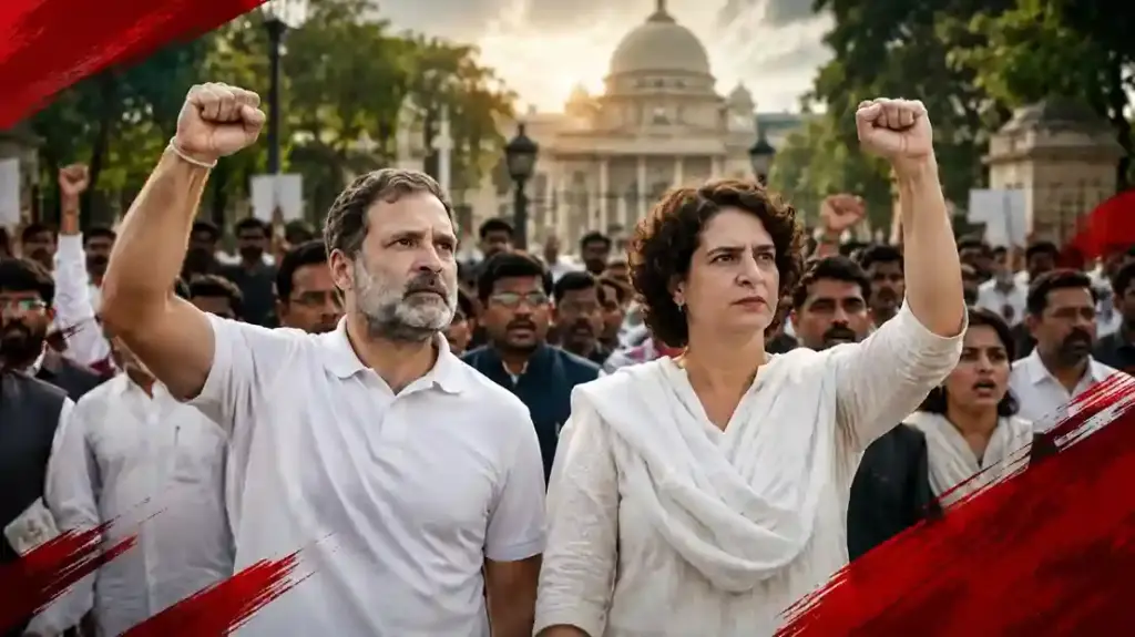 Rahul Priyanka March PM Residence દિલ્હીમાં હાઈડ્રામા વિદ્યાર્થીઓ પર લાઠીચાર્જ સામે રાહુલપ્રિયંકાની PM નિવાસસ્થાન તરફ વિરોધ માર્ચ, પોલીસે રસ્તામાં જ અટકાવ્યા!