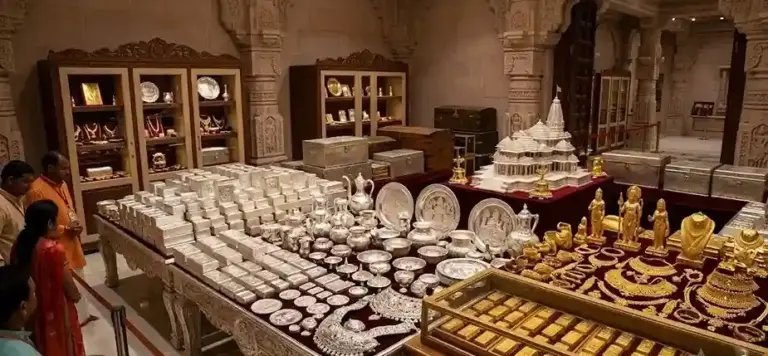 Ram Mandir trust gold silver collection  દાન ચોરીના વિવાદ વચ્ચે રામમંદિર ટ્રસ્ટે પહેલીવાર જાહેર કર્યો સોનાચાંદીનો ખજાનો, વિગતો આવી સામે