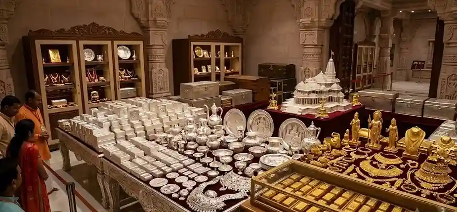 Ram Mandir trust gold silver collection  દાન ચોરીના વિવાદ વચ્ચે રામમંદિર ટ્રસ્ટે પહેલીવાર જાહેર કર્યો સોનાચાંદીનો ખજાનો, વિગતો આવી સામે