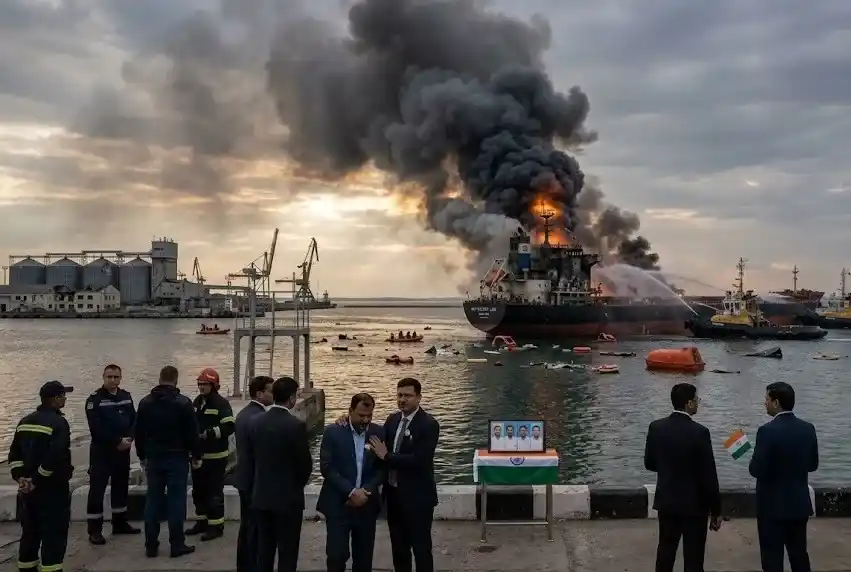 Russia Ukraine Ship Attack યુક્રેન પોર્ટથી નીકળેલા જહાજ પર રશિયાનો હુમલો, ૪ ભારતીયોના મોત, વિદેશ મંત્રાલયે વ્યક્ત કરી ચિંતા