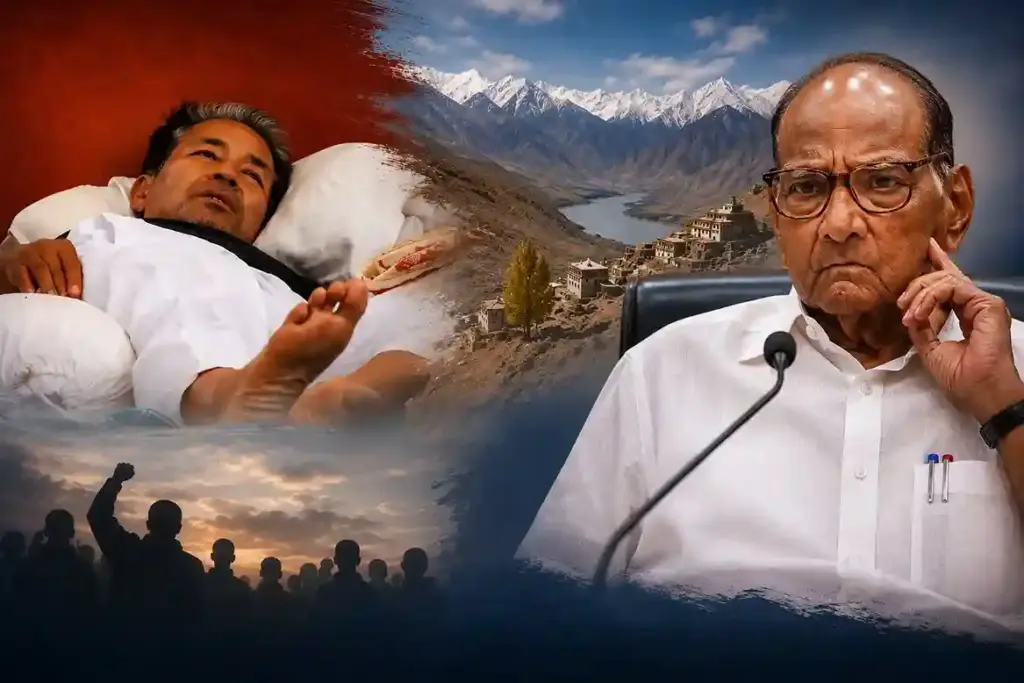 Sharad Pawar On Sonam Wangchuk  સોનમ વાંગચુકને હોસ્પિટલ ખસેડાતા શરદ પવારની પહેલી પ્રતિક્રિયા, કેન્દ્ર સરકારના વલણ પર ઉઠાવ્યા ગંભીર સવાલો, લોકશાહીના મૂલ્યો અંગે વ્યક્ત કરી ચિંતા