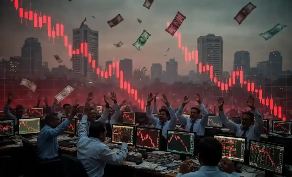 Stock Market Crash  Stock Market Crash શેરબજારમાં કડાકો, આજે રોકાણકારોના 3 લાખ કરોડ રૂપિયા સ્વાહા!