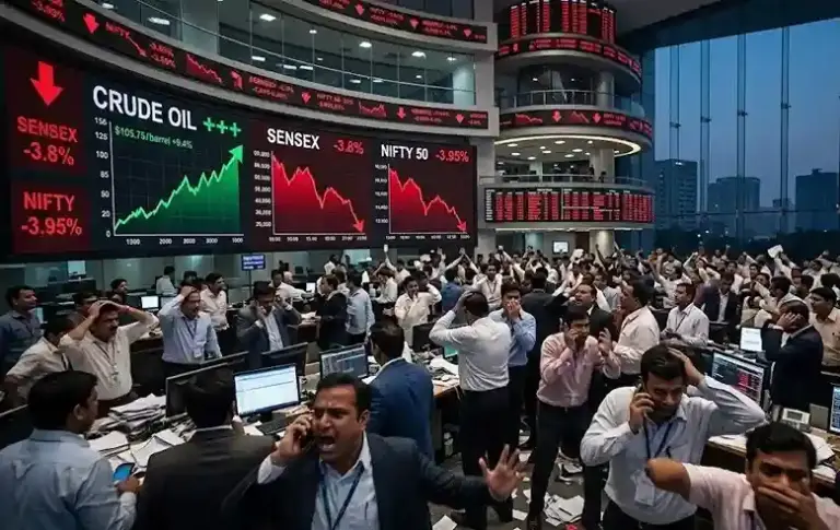Stock Market Crash  મોટા સમાચાર સળંગ ત્રીજા દિવસે બજારમાં મંદી, સેન્સેક્સ અને નિફ્ટી મહત્વની સપાટી તોડીને નીચે લપસ્યા
