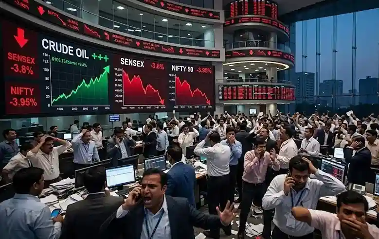 Stock Market Crash  મોટા સમાચાર સળંગ ત્રીજા દિવસે બજારમાં મંદી, સેન્સેક્સ અને નિફ્ટી મહત્વની સપાટી તોડીને નીચે લપસ્યા