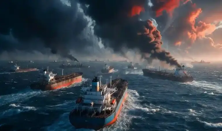 Tanker traffic through Strait of Hormuz  હોર્મુઝની સામુદ્રધુની (Strait of Hormuz) માંથી ટેન્કરની અવરજવર ઘટી ઈરાન અને અમેરિકા વચ્ચે તણાવ વધ્યો