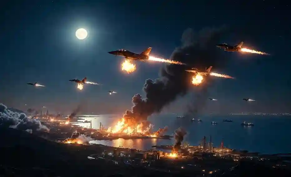 US Airstrikes On Iran અમેરિકાનો ઈરાન પર નવમા દિવસે પણ ભીષણ હુમલો હોર્મુઝ અને ચાબહારના લશ્કરી મથકો ધૂળધાણી, આખા મધ્ય પૂર્વમાં 'રેડ એલર્ટ'
