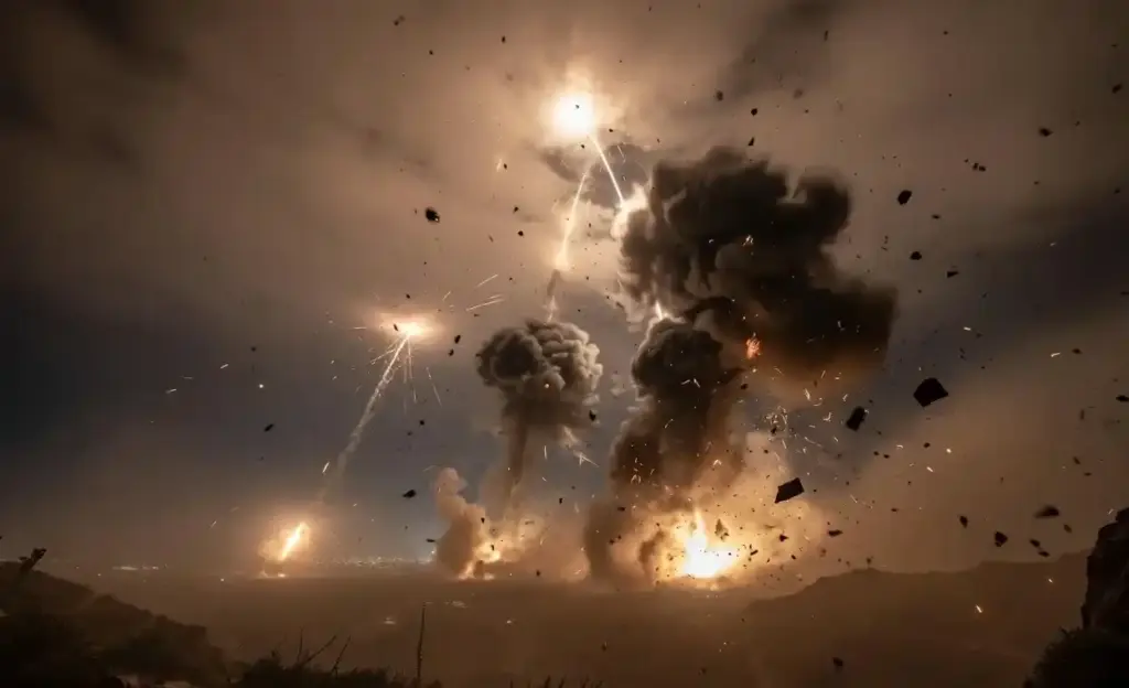 US Attacks Northern Iran મિડલ ઈસ્ટમાં ભયાનક તબાહી અમેરિકાએ ઉત્તરી ઈરાન પર વધાર્યો બોમ્બમારો, જવાબી પ્રહારમાં ઈરાને બહેરીન અને કુવૈત પર ઝીંકી બેલેસ્ટિક મિસાઈલો