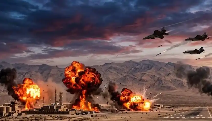 US Latest Airstrikes on Iran અમેરિકાનો ઈરાન પર ભયાનક હુમલો, એરક્રાફ્ટ હેંગર અને ડ્રોન સ્ટોરેજ સાઇટ્સ તબાહ; હવે યુરેનિયમ પ્લાન્ટ્સ નિશાના પર