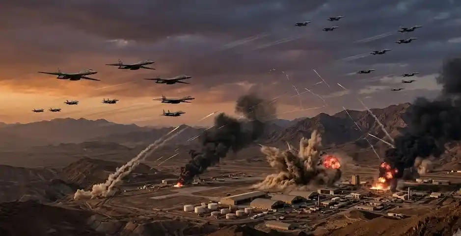 US air strikes in Iran  યુએસ એરફોર્સ દ્વારા ઈરાન પર અત્યાર સુધીનો સૌથી ભયાનક હુમલો, અનેક સૈન્ય મથકો ધ્વસ્ત…