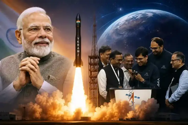 Vikram1 Launch Success  ઓર્બિટમાં ગુંજ્યું 'વંદે માતરમ્' 'વિક્રમ1' ની સફળ લોન્ચિંગ પર પીએમ મોદીએ વૈજ્ઞાનિકોને કર્યો ફોન; ટીમને પાઠવ્યા અભિનંદન