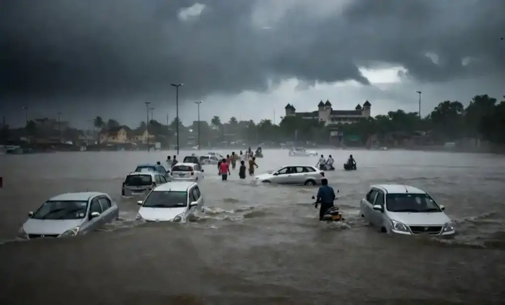 Virar Flooding મુંબઈના વિરારમાં ભારે વરસાદને કારણે અનેક વિસ્તારોમાં પાણી ભરાયા