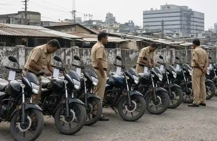 APMC police vehicle theft  એપીએમસી પોલીસે વાહન ચોરીના ૬ ગુના ભેદ ઉકેલ્યા ૨૦ વર્ષના બે રીઢા ચોર પકડાયા, તમામ મોટરસાઇકલ જપ્ત