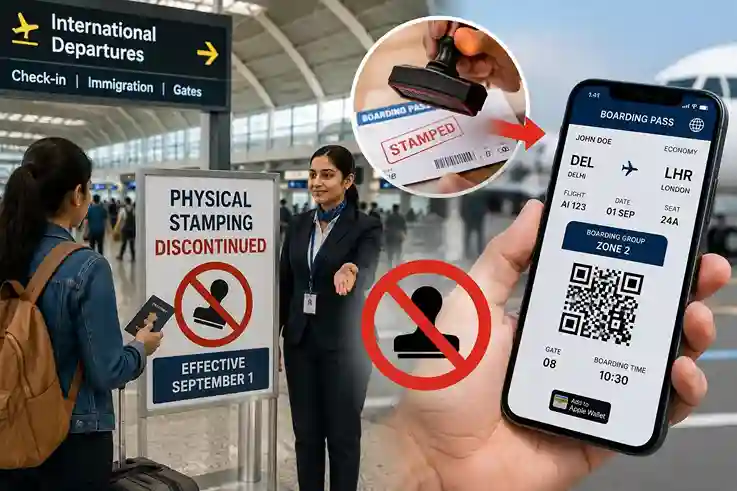 Air Travel Update  એર ટ્રેવલ થશે વધુ સરળ આ તારીખથી ભારતીય એરપોર્ટ પર બંધ થશે પાસપોર્ટ પર ફિઝિકલ સ્ટેમ્પ લગાવવાની પ્રથા.