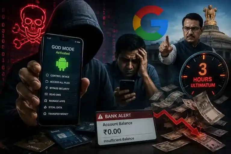 Android God Mode Scam  એન્ડ્રોઇડ ગોડ મોડથી ખાલી થઈ રહ્યા છે બેંક ખાતા, એક્શન મોડમાં આવી સરકાર; ગૂગલને આપ્યું ૩ કલાકનું અલ્ટીમેટમ