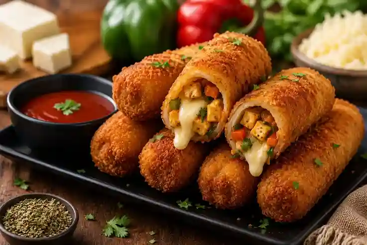 Cheesy Paneer Bread Roll  સાંજના નાસ્તામાં આ રીતે બનાવો એકદમ ટેસ્ટી અને ચીઝી પનીર બ્રેડ રોલ! ચા સાથે ખાવાની મજા પડી જશે!