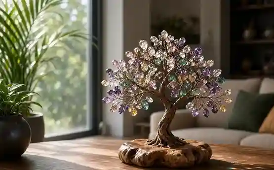 Crystal Tree Feng Shui Benefits  પૈસા ટકતા નથી કે વારંવાર બીમાર પડો છો? ઘરની આ દિશામાં રાખો ક્રિસ્ટલ ટ્રી; દૂર થશે આર્થિક તંગી