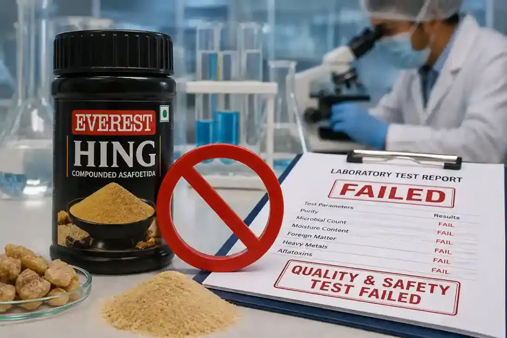 Everest Hing Sale Banned મસાલાની ગુણવત્તા પર મોટો સવાલ એવરેસ્ટ હિંગના સેમ્પલ ટેસ્ટિંગમાં ફેલ થતાં ફૂડ સેફ્ટી ઓથોરિટીની કડક કાર્યવાહી