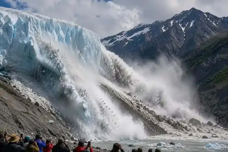 Glacier Collapse  ટૂરિસ્ટે અજાણતા જ કેદ કરી લીધો હતો ગ્લેશિયર તૂટવાનો ભયાનક લાઈવ વીડિયો, પળભરમાં મચી ગઈ તબાહી; જુઓ વિડીયો