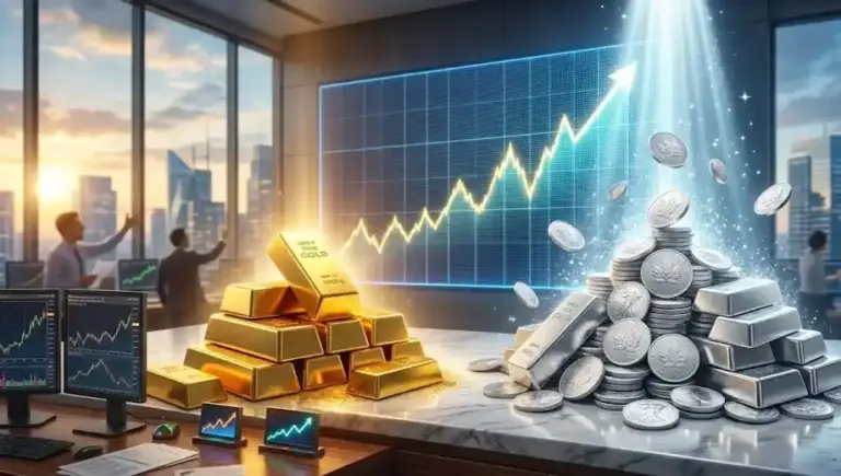 Gold Silver Price Today - Gold Rises by rs 830 and Silver Soars by rs 2550 in Futures Market