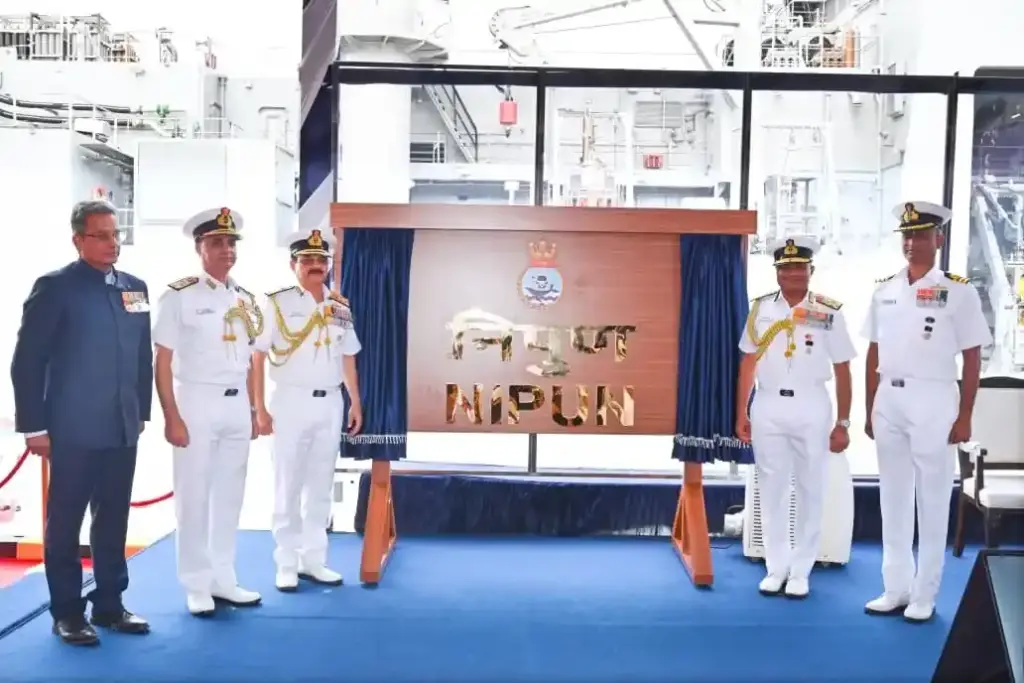 INS Nipun Commissioned 'આત્મનિર્ભર ભારત' તરફ વધુ એક મજબૂત કદમ, ભારતીય નૌકાદળમાં 'આઈએનએસ નિપુણ' સત્તાવાર રીતે સામેલ