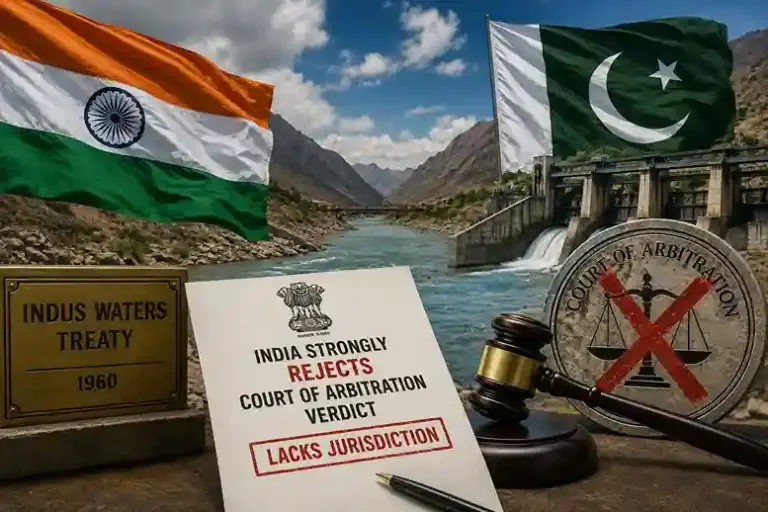 Indus Waters Treaty Dispute  ભારતનો મોટો પલટવાર સિંધુ જલ સંધિ મામલે આર્બિટ્રેશન કોર્ટના નિર્ણયને નકાર્યો, કાયદાકીય સવાલો ઉઠાવ્યા