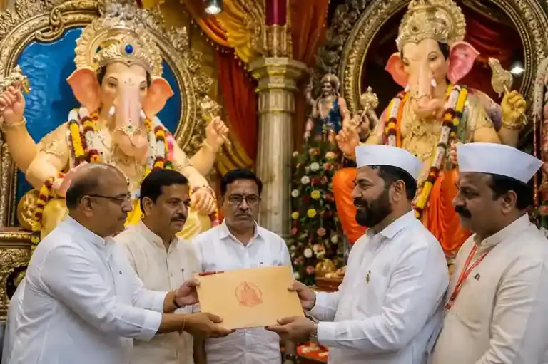 Lalbaugcha Raja Aid   સંકટ સમયે વડીલ જેવો સાથ 'લાલબાગચા રાજા' મંડળે 'ભુલેશ્વરચા રાજા'ને કરી ₹૨૧ લાખની સહાય, સામાજિક એકતાની મિસાલ..
