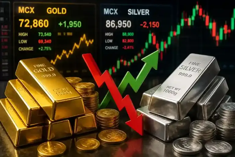 MCX Gold Silver Price  સોનામાં ૪૨૦૦ રૂપિયા તો ચાંદીમાં ૬૧૦૦ રૂપિયાથી વધુની ઉથલપાથલ, જાણો લેટેસ્ટ રેટ