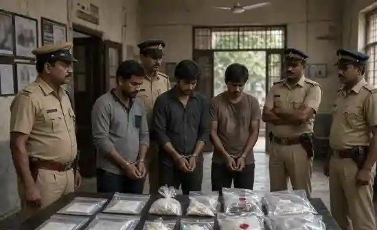 MD Drugs Case મુંબઈમાં પોલીસની ખોટી નંબરપ્લેટ લગાવીને એમડી ડ્રગ્સની હેરાફેરી કરતી ખાનગી કાર ઝડપાઈ, ત્રણની ધરપકડ