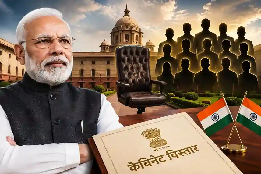 Modi Cabinet Reshuffle મોદી કેબિનેટમાં મોટા ફેરબદલની તૈયારી 12 નવા ચહેરાઓને મળશે તક, કોનું પત્તું કપાશે?