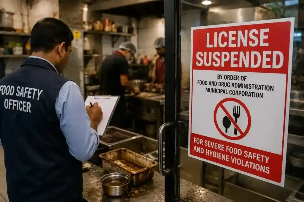 Mumbai FDA Suspends Hotel Licenses FDAની લાલ આંખ, ફૂડ સેફ્ટી નિયમોના ઉલ્લંઘન બદલ મુંબઈની ચાર જાણીતી હોટેલોના લાયસન્સ સસ્પેન્ડ