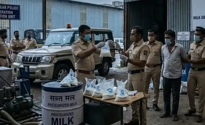 Mumbai Milk Adulteration Racket તમે પીવો છો એ દૂધ અસલી છે કે ઝેર? કાંદિવલી માં દૂધમાં ભેળસેળનું મોટું રેકેટ પકડાયું,જુઓ વિડીયો..