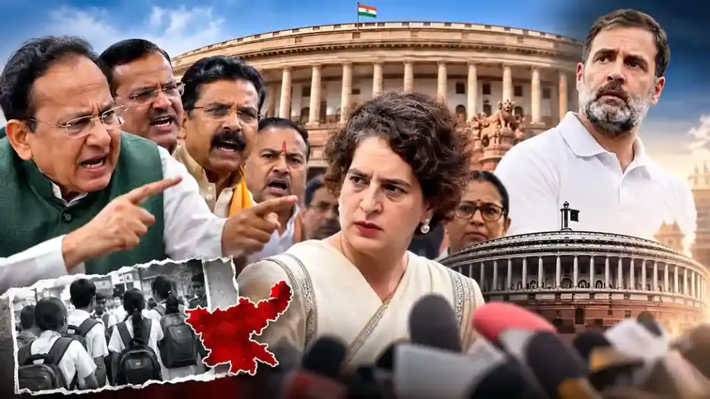 NDA MPs Question Priyanka Gandhi જ્યારે બીજેપી સાંસદે પૂછ્યું ઝારખંડ કેમ ન ગયા રાહુલ ગાંધી? પ્રિયંકા ગાંધીએ આપ્યો આ જવાબ; જુઓ વીડિયો