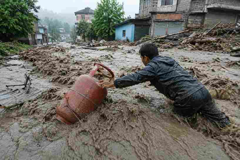 Nepal Flood  પૂરના પાણીમાં 'અવસર'! નેપાળમાં પૂરના પાણીમાંથી ગેસ સિલિન્ડર લૂંટતા દેખાયા લોકો