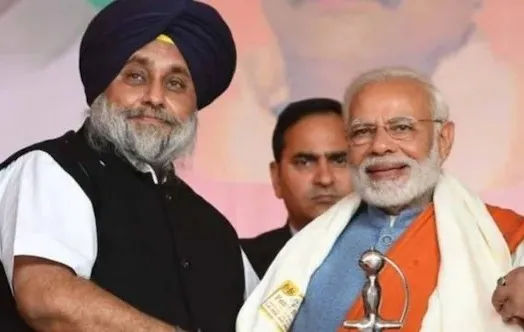 PM Modi Sukhbir Badal Meeting સંસદમાં PM મોદી અને સુખબીર બાદલની હાઈપ્રોફાઈલ મુલાકાત! શું NDA માં પાછા ફરશે અકાલી દળ?