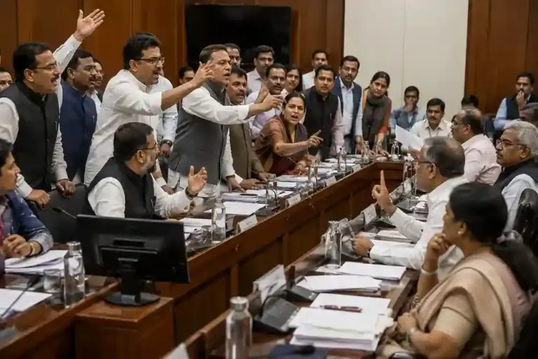 Parliament Committee Meeting  સંસદીય સમિતિની બેઠકમાં હોબાળો પેલેટ ગનના ઉપયોગ પર ચર્ચાની ઉગ્ર માંગ, વિપક્ષ અને શાસક પક્ષ વચ્ચે તીખી તકરાર