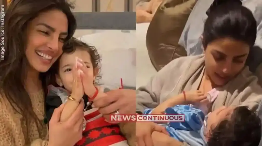 Priyanka Chopra adorable video પ્રિયંકા ચોપરા અને માલતીનો આ અંદાજ જોઈ ગર્વ થશે વિદેશમાં પણ દીકરીને ધર્મ અને સંસ્કૃતિ સાથે જોડી રહી છે અભિનેત્રી..