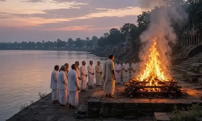 Significance of Mukhagni in Hinduism  અંતિમ સંસ્કાર સમયે મુખાગ્નિ કેમ આપવામાં આવે છે? ગરુડ પુરાણ અનુસાર તેનું રહસ્ય અને મહત્વ