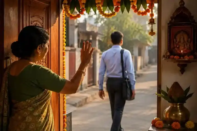 Superstition and Traditions India  શુકનઅપશુકનની વાતો ઘર બહાર નીકળતી વખતે વ્યક્તિને પાછળથી અટકાવવાની માન્યતા પાછળનું વિજ્ઞાન અને હકીકત