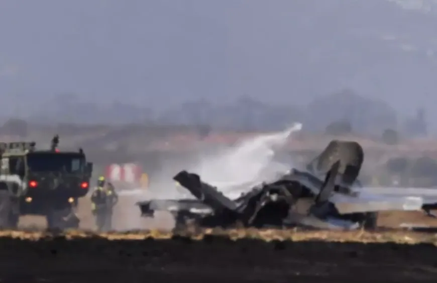 US F35B Jet Crash અમેરિકાના સેન ડિયેગોમાં અદ્યતન F35B સ્ટીલ્થ ફાઈટર જેટ ક્રેશ, પ્રચંડ ધડાકા સાથે આગની જવાળાઓમાં લપેટાયું વિમાન