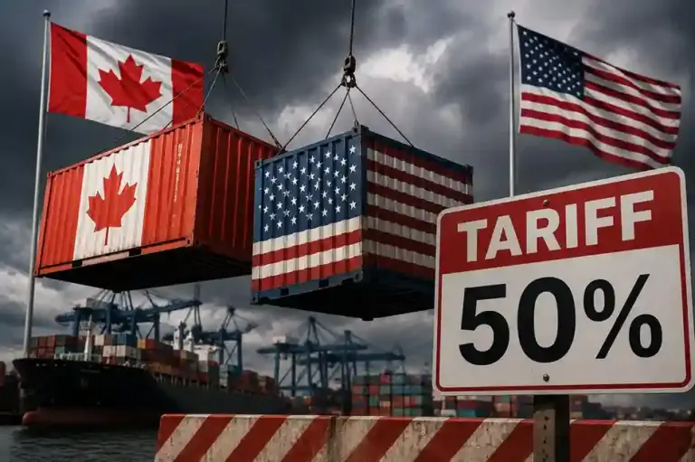 US Tariff Deal  વેપાર કરાર રદ્દ થતા અમેરિકાએ કેનેડા પર નાખ્યો ૫૦% ટેરિફ, કેનેડિયન પીએમની પણ કડક પ્રતિક્રિયા
