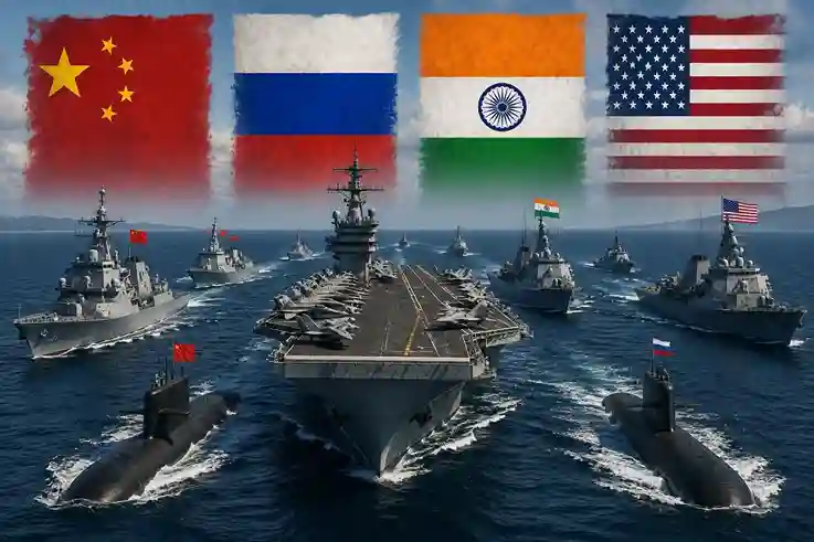 World most powerful navies list વૈશ્વિક તાકાતમાં મોટો ફેરફાર અમેરિકાને પાછળ છોડી ચીનરુસ આગળ, ટોપ૧૦ નૌસેનાઓની યાદીમાં ભારતની સ્થિતિ જાણીને ગર્વ થશે