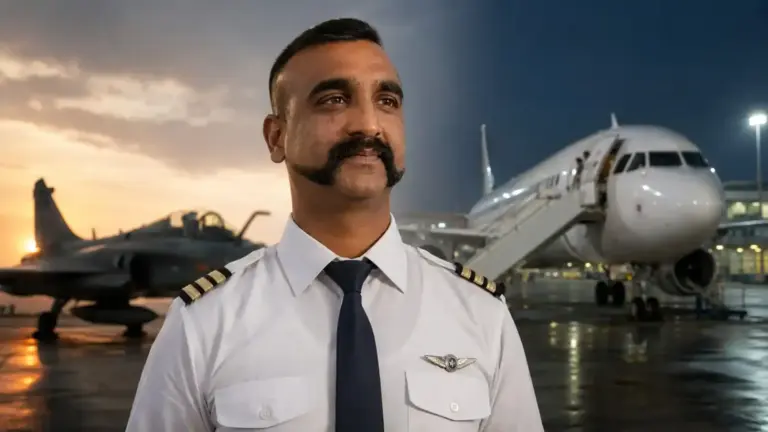 Abhinandan Varthaman Fly91 Pilot   પાકિસ્તાની એફ16ને ધૂળ ચટાડનાર અભિનંદન વર્તમાનની નવી સફર 'Fly91' એરલાઇન્સ સાથે શરૂ કરી આકાશમાં નવી ઉડાન