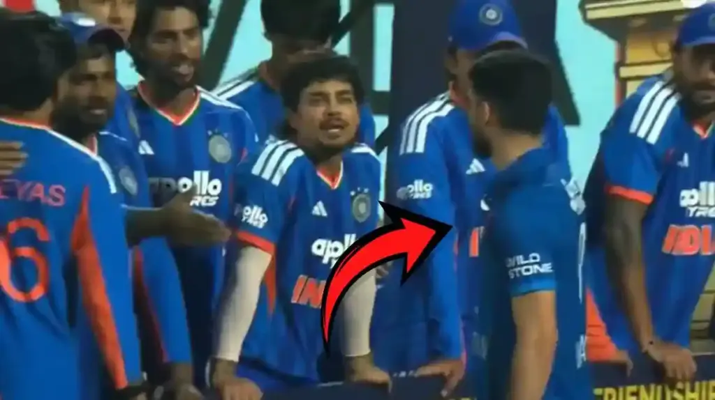 Afghan Captain Joins Indian Celebration ક્રિકેટના મેદાન પર અદભુત દ્રશ્ય ૩૦થી હારવા છતાં અફઘાન કેપ્ટન ભારતીય ટીમના વિજયોત્સવમાં જોડાયો